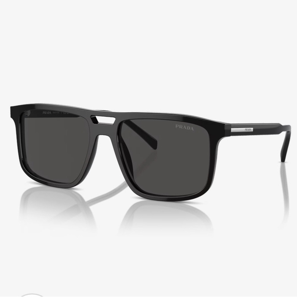 Prada Mens Women’s OPR A22S Black Frame Sunglasses Grey Lens - Picture 10 of 11